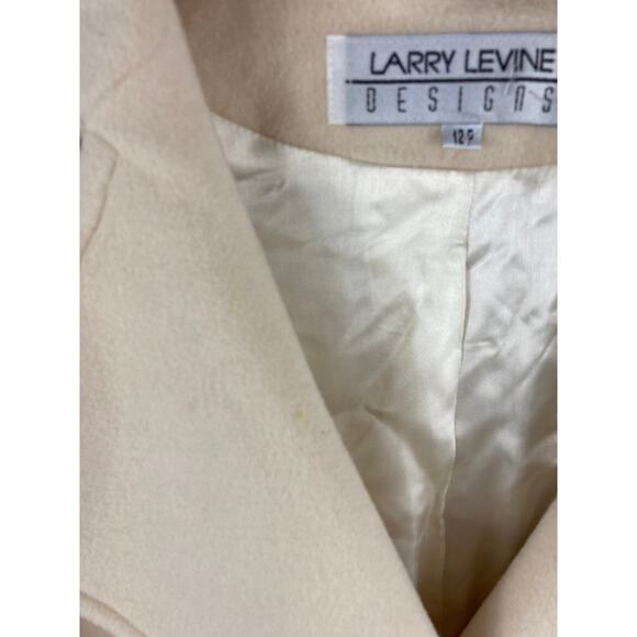 Larry Levine Designs Cashmere & Lambwool Peacoat 12P - Picture 3 of 6